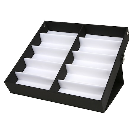 Mcr Safety Glasses, Eyewear Black Display 10 Pair Case ESC10